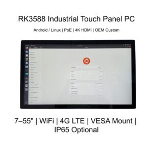 Android Linux Touch Panel PC | RK3588 PoE Industrial Display OEM