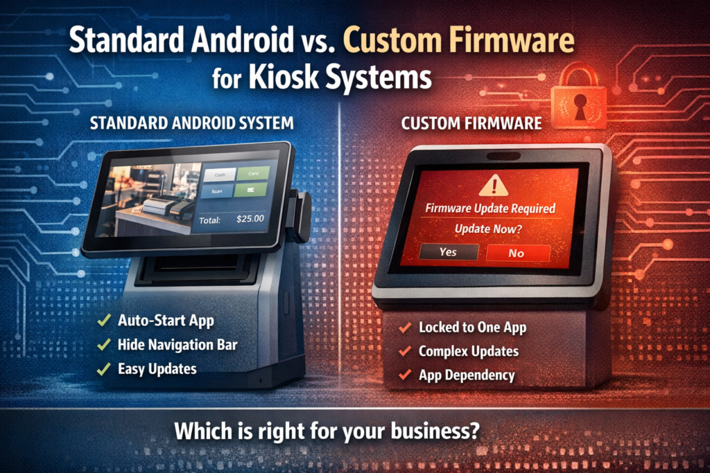 Standard Android System vs Custom Firmware for Android Kiosk Devices