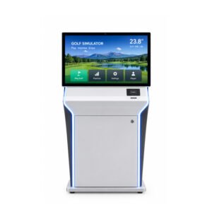 23.8 Inch Golf Simulator Touchscreen Kiosk | 16:9 Interactive Golf Display